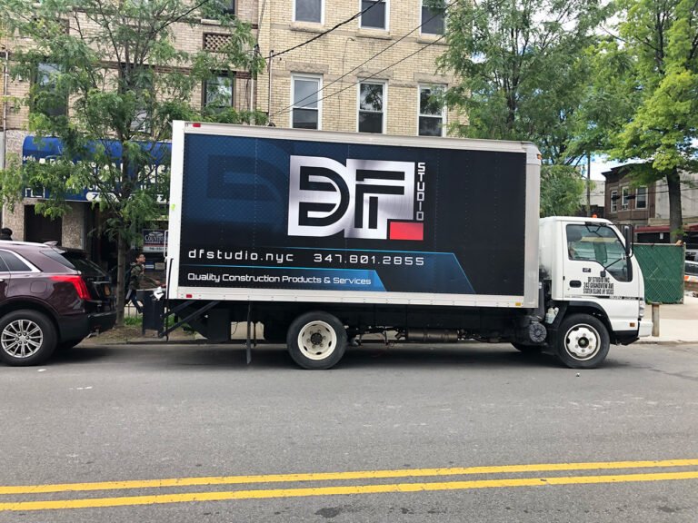 df studio medium box truck wrap