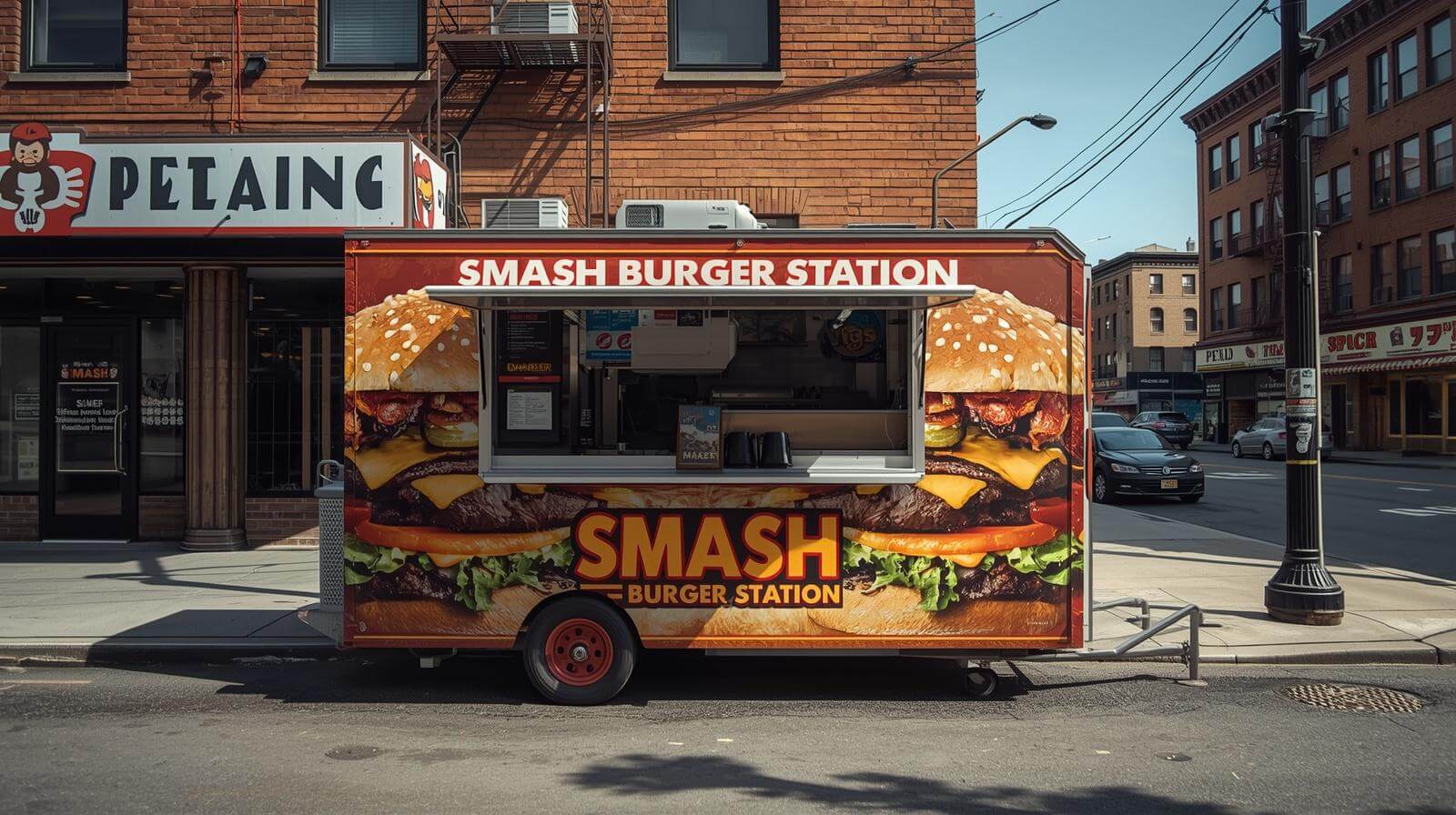 custom food cart vinyl wrapping nj