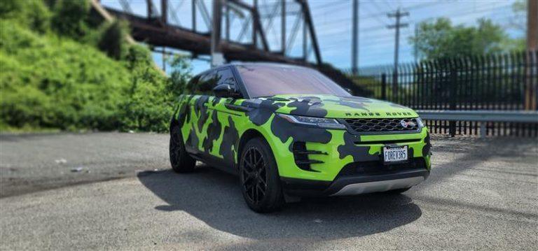 green car wrap