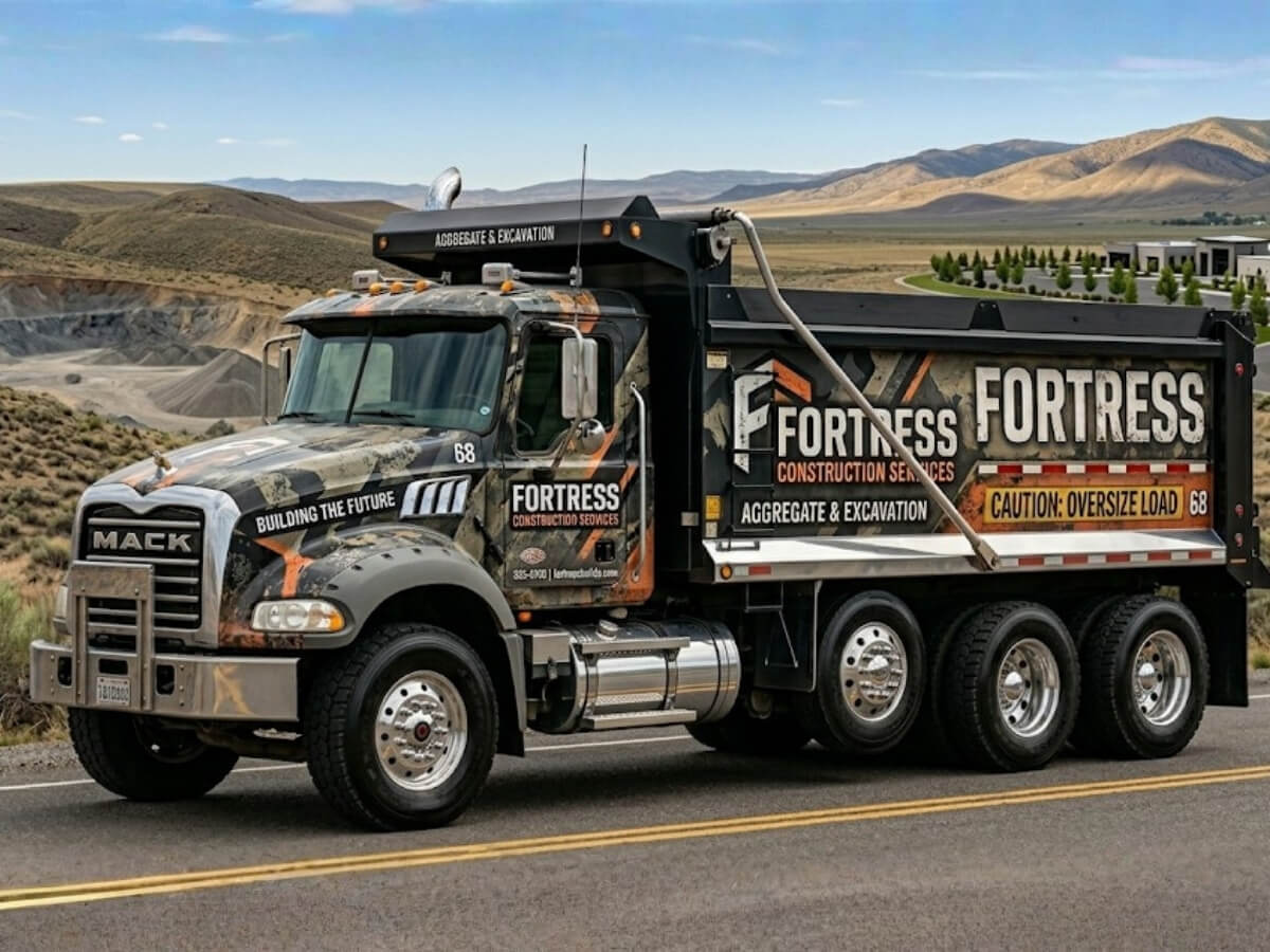 Dump Truck Wrap nj and nyc