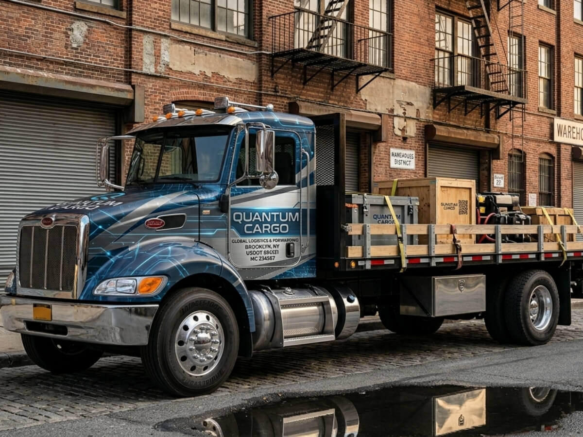 Flatbed Truck Wrap nj and nyc