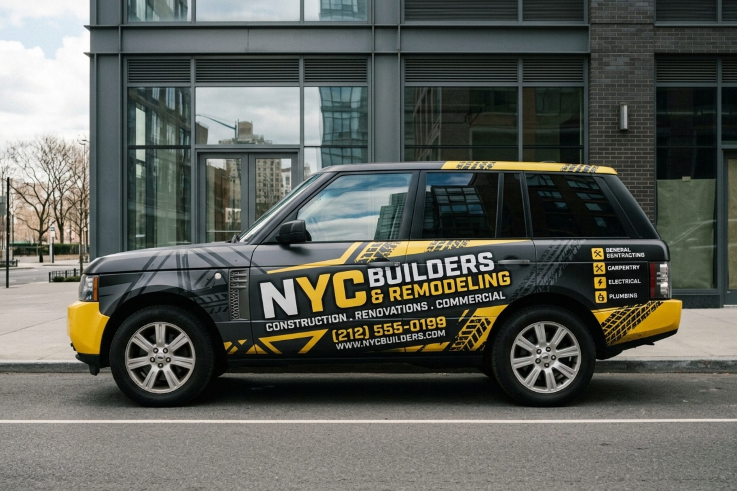 SUV construction company wrap nj