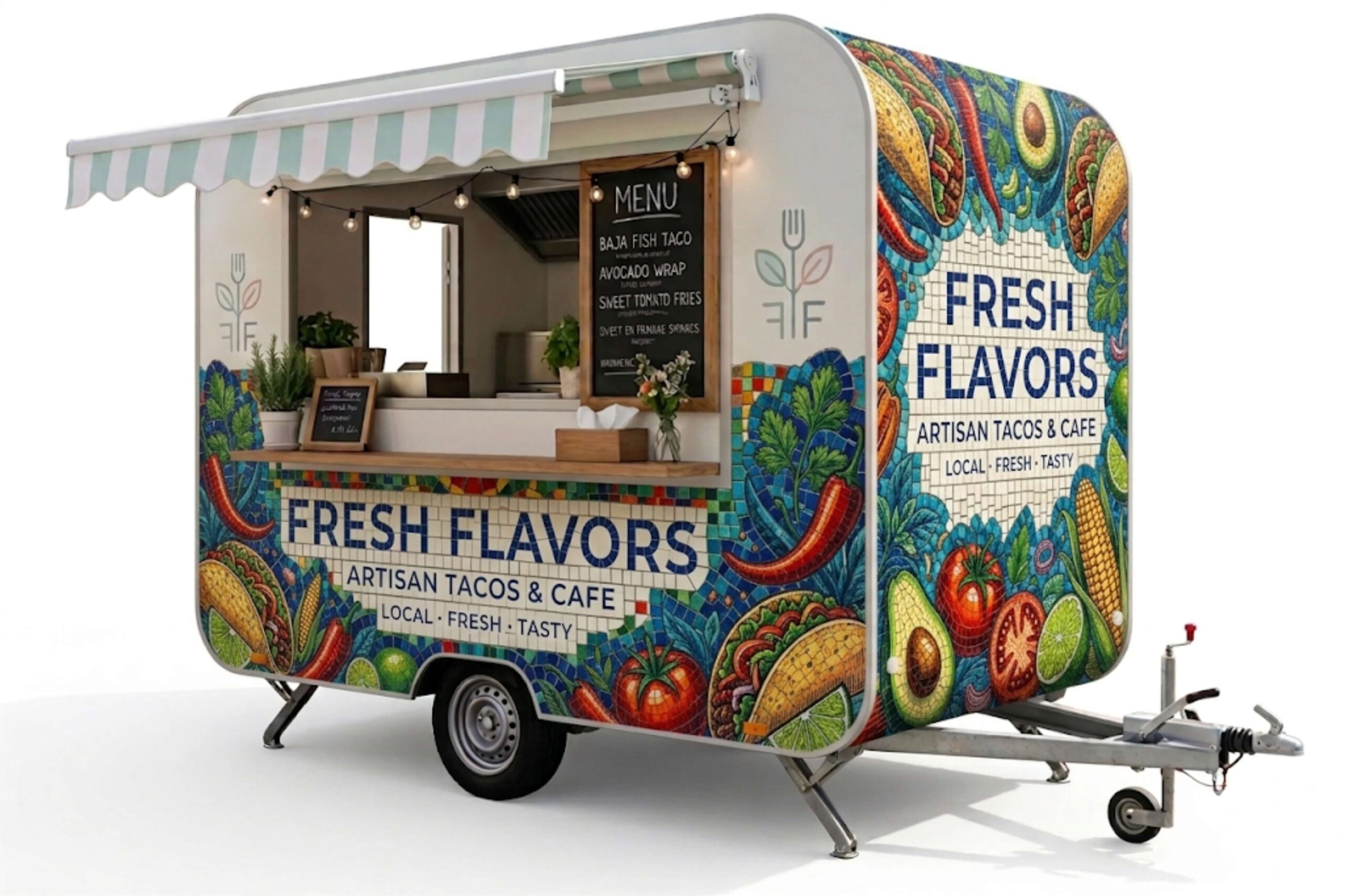 brand launch food cart wrap nj