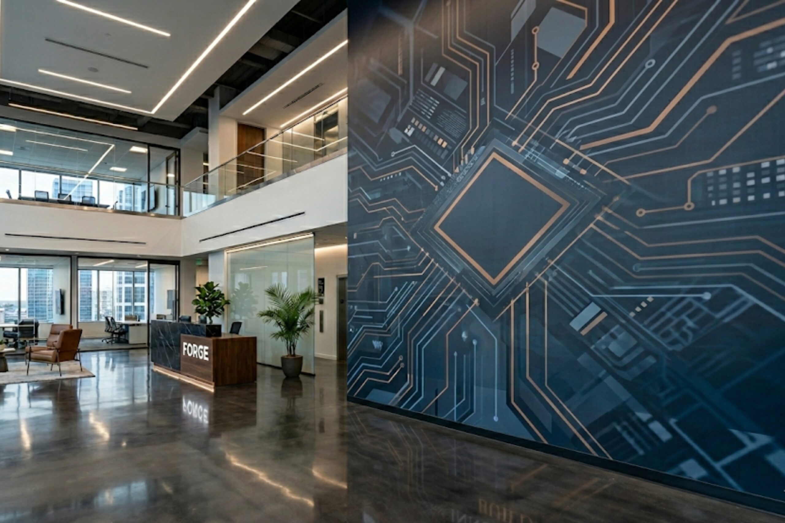 brand walls and lobby graphics