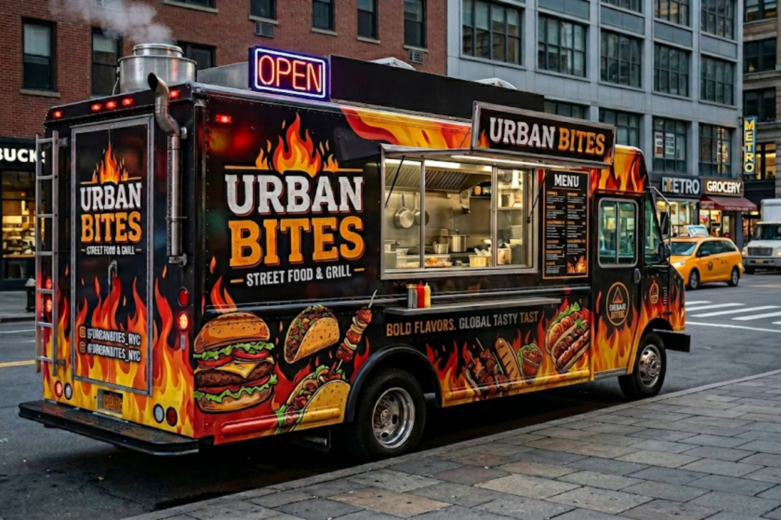 step van food cart wrap nj