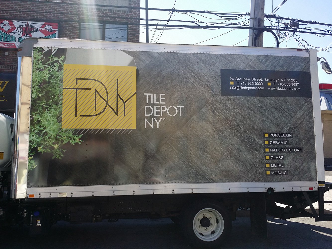 tile depot ny truck wrap