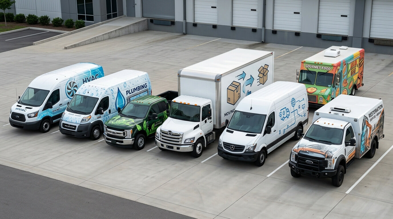 Commercial vehicle wraps for different industries