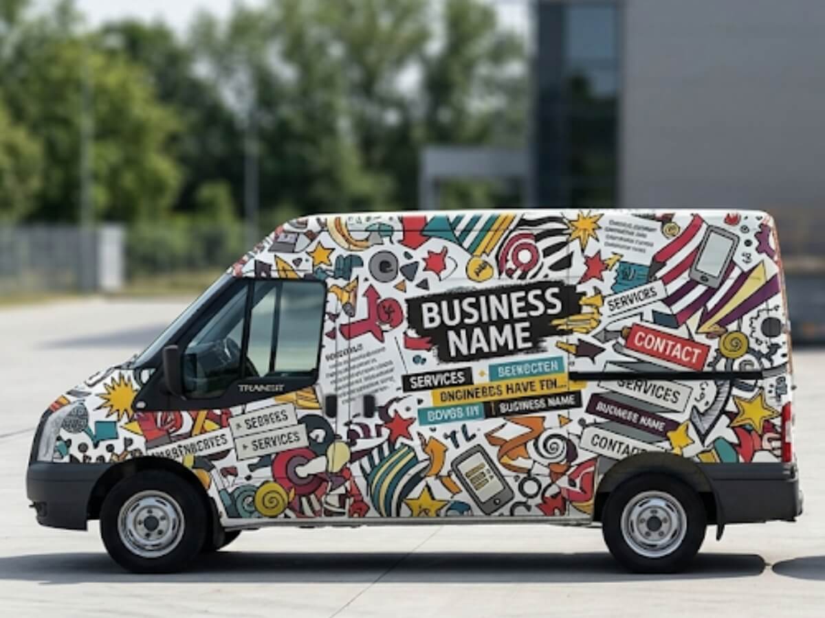 Custom vehicle wrap design