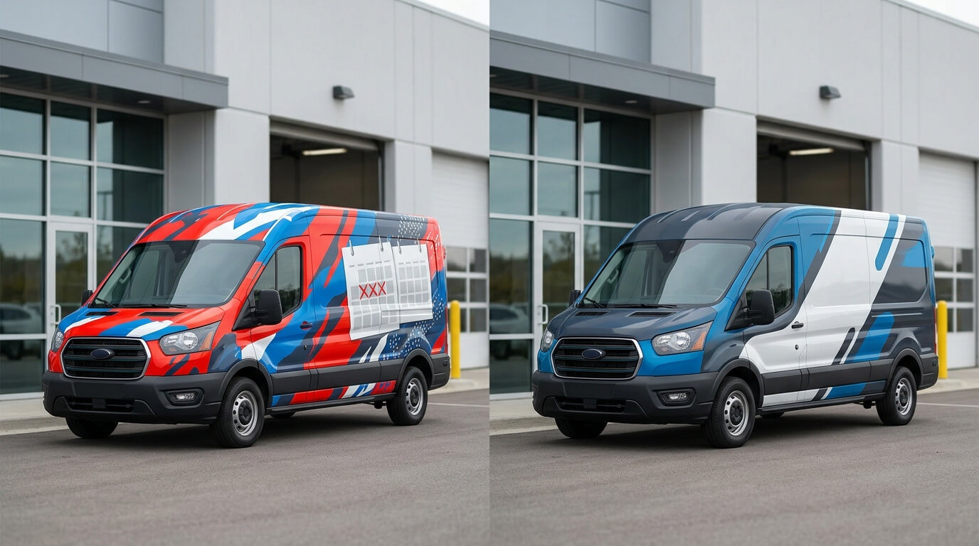 Short term vs. long term vehicle wraps