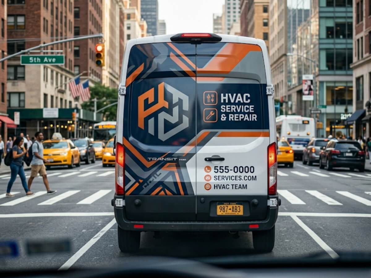 Van wrap panel design