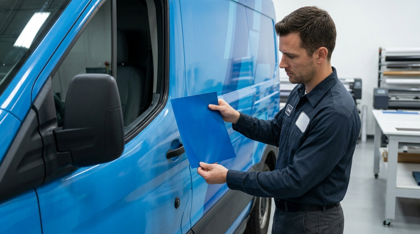 Fleet wrap color matching inspection