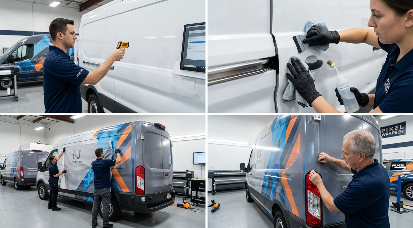 Fleet wrap installation environment conditions