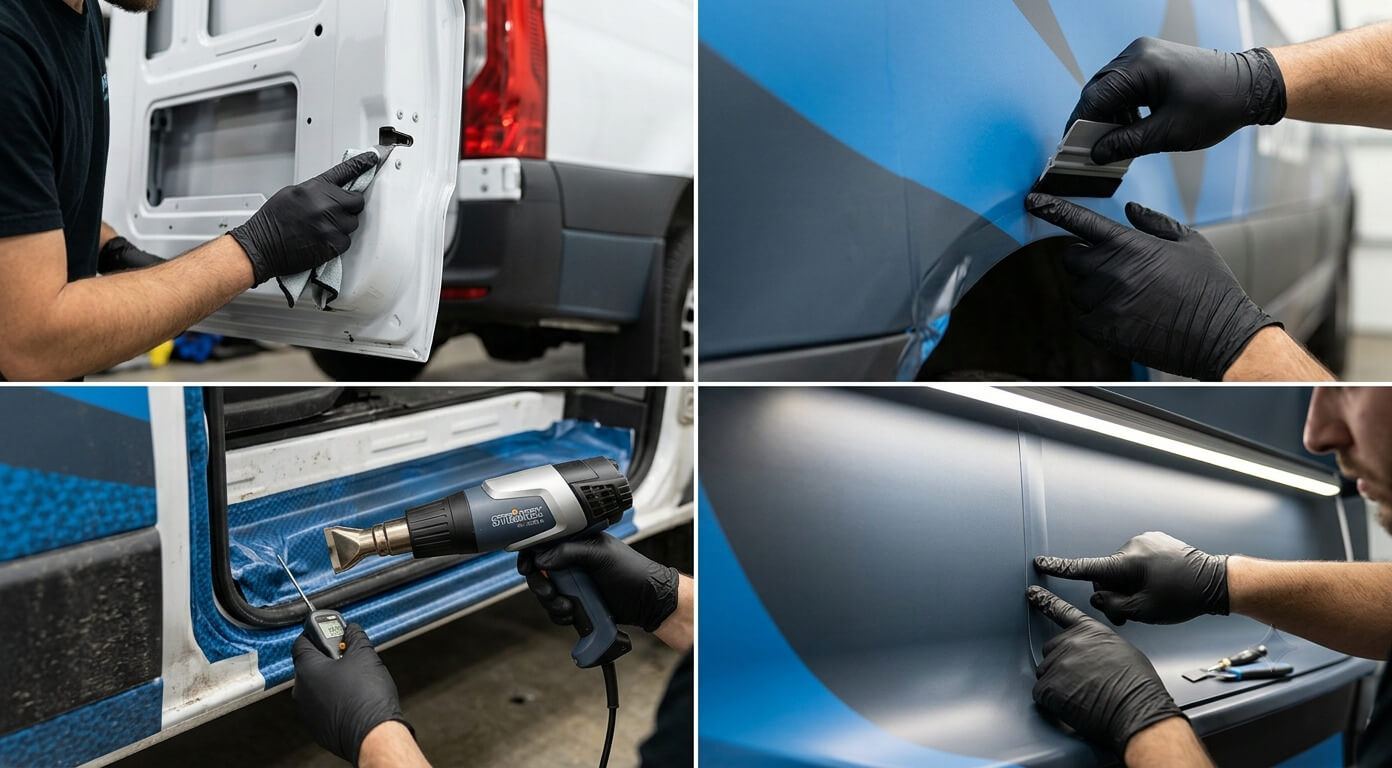 Vehicle wrap edge inspection and repair