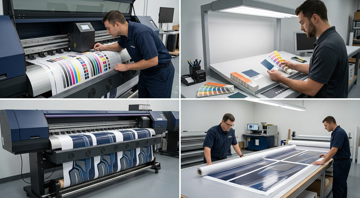 Vehicle wrap print quality inspection
