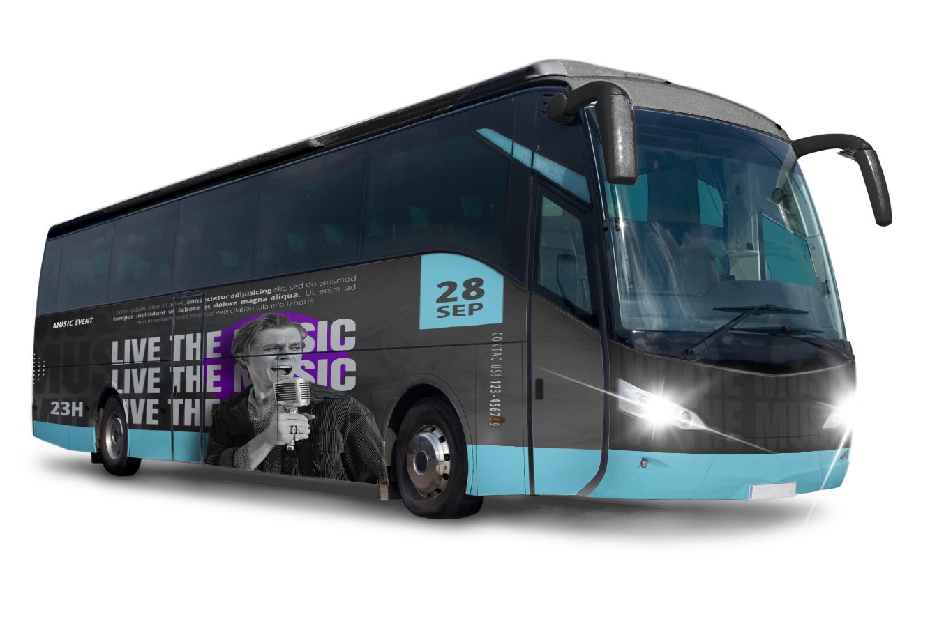 full bus wrap