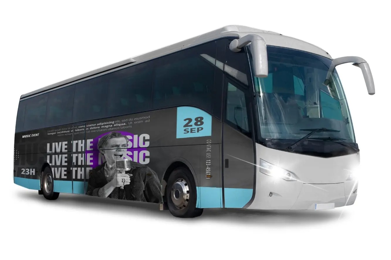 partial bus wraps