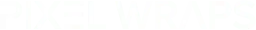 pixel wraps white logo