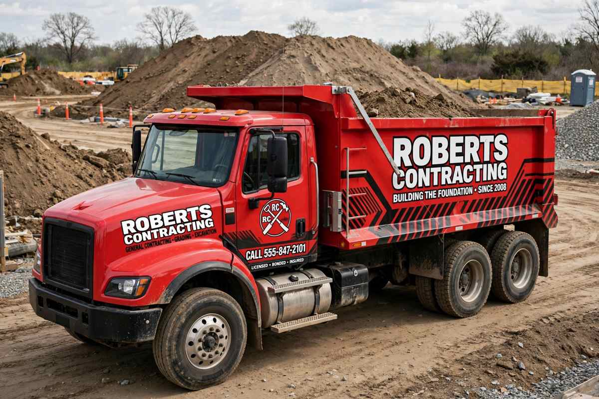 contractors card dumptrucks