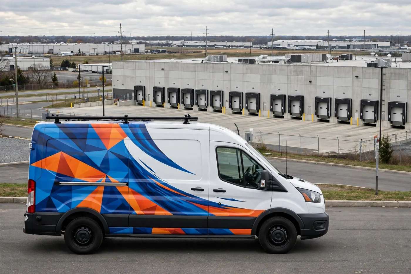 secaucus mid roof van wrap nj